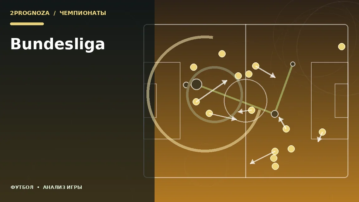 Иллюстрация к теме «Bundesliga»: игровая схема и ключевые зоны
