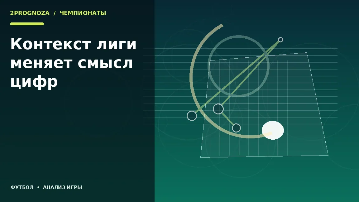 Иллюстрация к теме «Контекст лиги меняет смысл цифр»: игровая схема и ключевые зоны