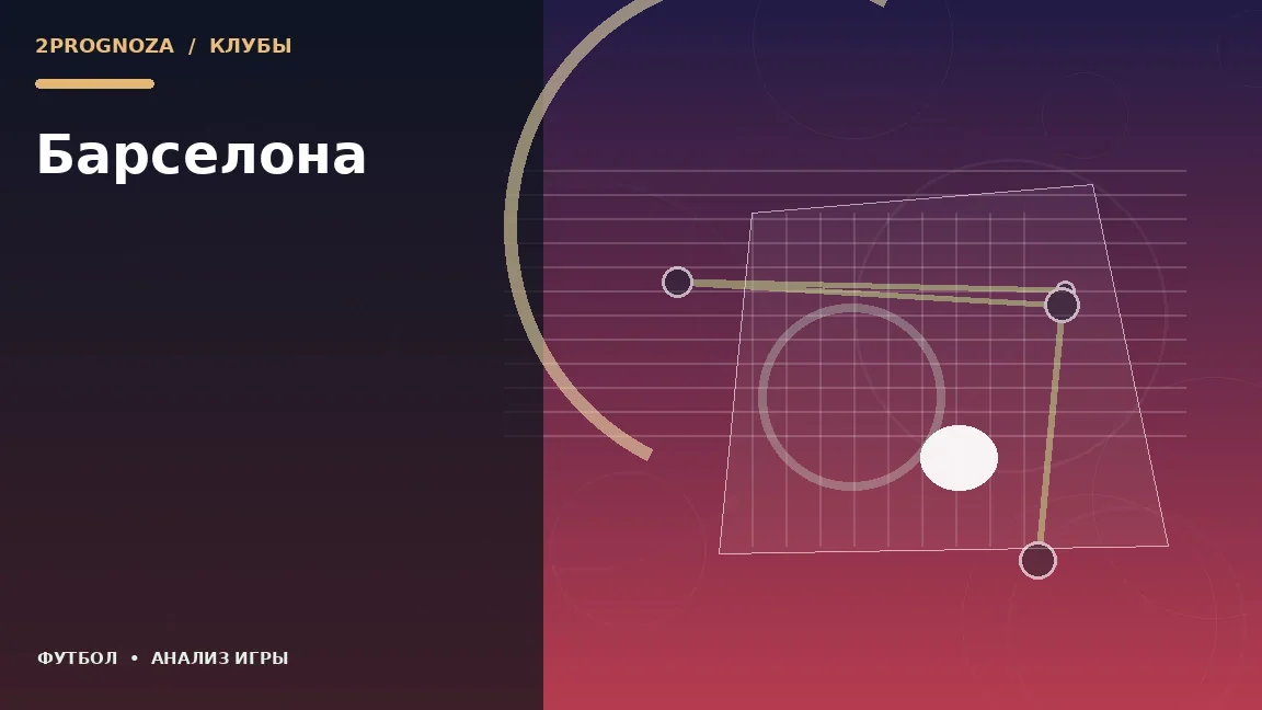 Иллюстрация к теме «Барселона»: игровая схема и ключевые зоны