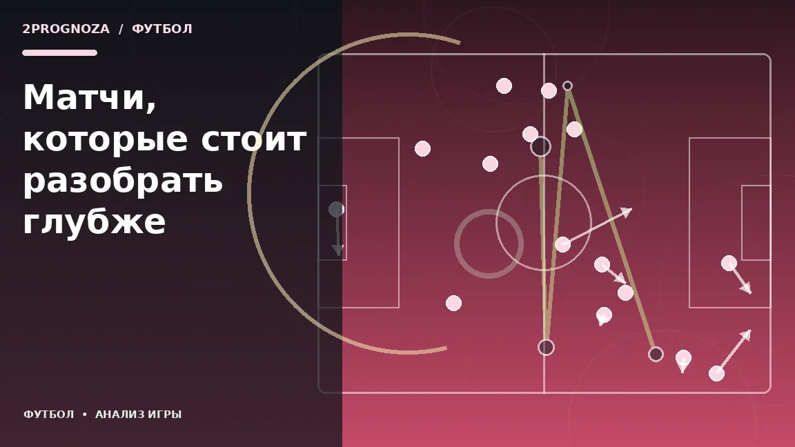 Иллюстрация к теме «Матчи, которые стоит разобрать глубже»: игровая схема и ключевые зоны